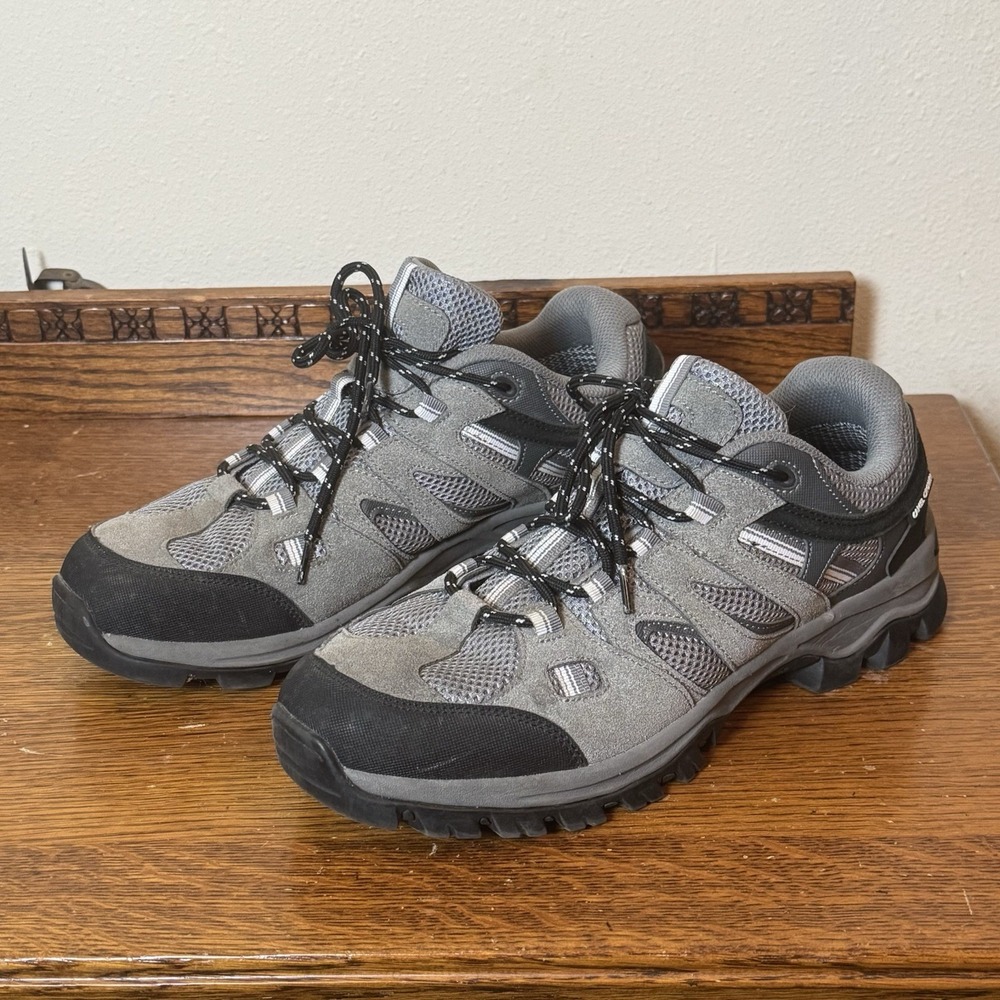 Camel Crown Men's Gray Hiking Trail Shoes Size 11 Mesh Suede Outdoor